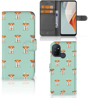 B2Ctelecom Bookcase OnePlus Nord N100 Smartphone Hoesje Pups