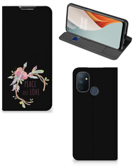 B2Ctelecom Bookcase OnePlus Nord N100 Telefoonhoesje Boho Text