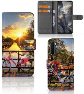 B2Ctelecom Bookcase OnePlus Nord Telefoon Hoesje Amsterdamse Grachten