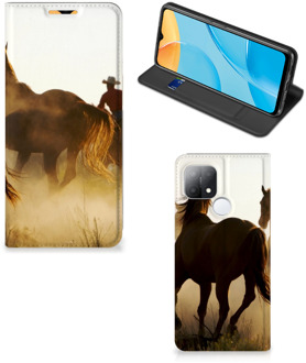 B2Ctelecom Bookcase OPPO A15 Smart Cover Cowboy