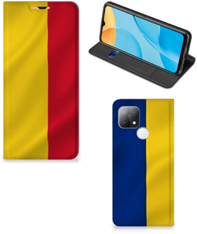 B2Ctelecom Bookcase OPPO A15 Smart Cover Roemeense Vlag