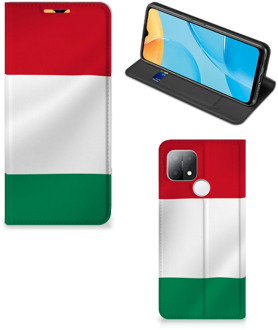 B2Ctelecom Bookcase OPPO A15 Telefoonhoesje met Pasjeshouder Hongaarse Vlag