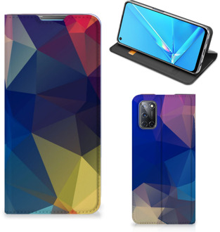 B2Ctelecom Bookcase OPPO A52 | A72 Telefoon Hoesje Polygon Dark