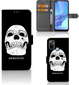 B2Ctelecom Bookcase OPPO A53 | OPPO A53s GSM Hoesje Skull Eyes