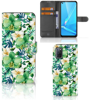 B2Ctelecom Bookcase OPPO A72 | OPPO A52 GSM Hoesje Orchidee Groen