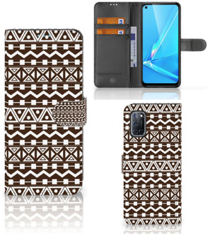 B2Ctelecom Bookcase OPPO A72 | OPPO A52 Hoesje Aztec Brown