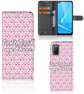 B2Ctelecom Bookcase OPPO A72 | OPPO A52 Hoesje Flowers Pink DTMP