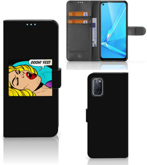 B2Ctelecom Bookcase OPPO A72 | OPPO A52 Hoesje Popart Oh Yes