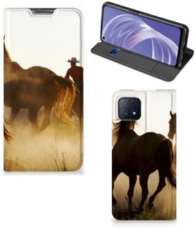 B2Ctelecom Bookcase OPPO A73 5G Smart Cover Cowboy