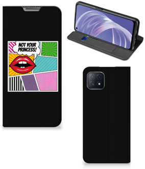 B2Ctelecom Bookcase OPPO A73 5G Telefoonhoesje Popart Princess