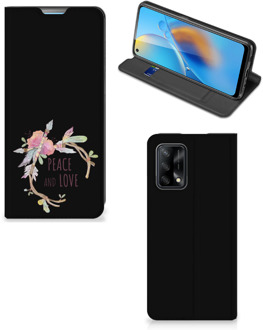 B2Ctelecom Bookcase OPPO A74 4G Telefoonhoesje Boho Text