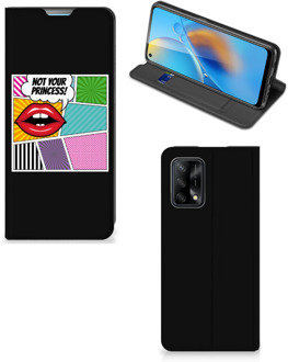 B2Ctelecom Bookcase OPPO A74 4G Telefoonhoesje Popart Princess