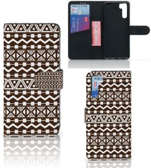 B2Ctelecom Bookcase OPPO A91 | Reno3 Hoesje Aztec Brown