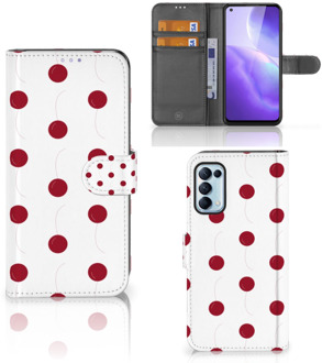 B2Ctelecom Bookcase OPPO Find X3 Lite Hoesje Cherries