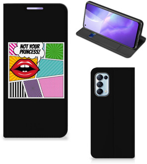 B2Ctelecom Bookcase OPPO Find X3 Lite Telefoonhoesje Popart Princess