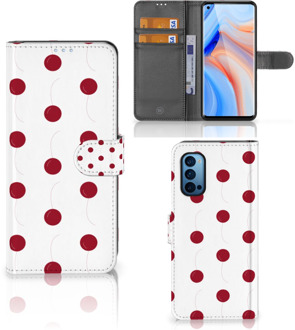 B2Ctelecom Bookcase OPPO Reno 4 Pro 5G Hoesje Cherries