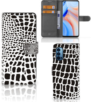 B2Ctelecom Bookcase OPPO Reno 4 Pro 5G Telefoon Hoesje Slangenprint