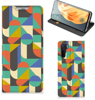 B2Ctelecom Bookcase OPPO Reno3 | A91 Smart Cover Funky Retro