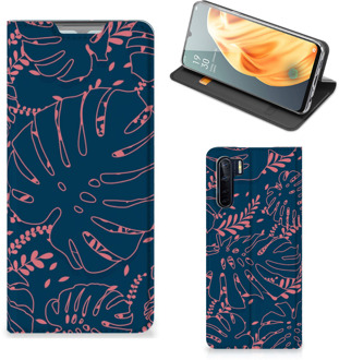 B2Ctelecom Bookcase OPPO Reno3 | A91 Smartphone Hoesje Palm Leaves