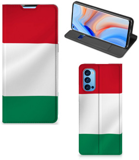 B2Ctelecom Bookcase OPPO Reno4 Pro 5G Telefoonhoesje met Pasjeshouder Hongaarse Vlag