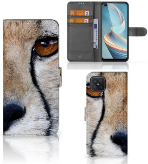 B2Ctelecom Bookcase OPPO Reno4 Z Hoesje Cheetah