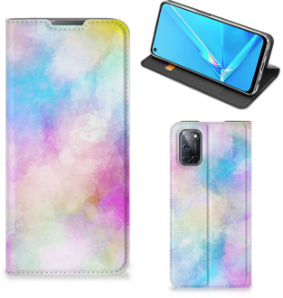 B2Ctelecom Bookcase Personaliseren OPPO A52 | A72 Telefoonhoesje Watercolor Light