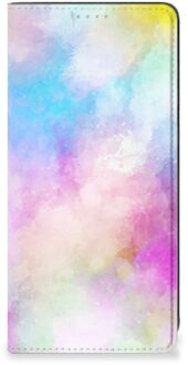 B2Ctelecom Bookcase Personaliseren Samsung Galaxy A21s Telefoonhoesje Watercolor Light