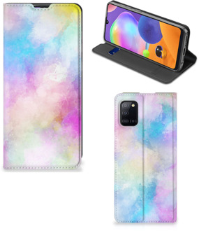 B2Ctelecom Bookcase Personaliseren Samsung Galaxy A31 Telefoonhoesje Watercolor Light