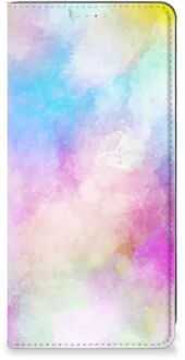 B2Ctelecom Bookcase Personaliseren Samsung Galaxy A71 Telefoonhoesje Watercolor Light