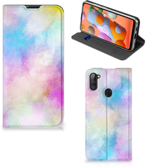 B2Ctelecom Bookcase Personaliseren Samsung Galaxy M11 | A11 Telefoonhoesje Watercolor Light