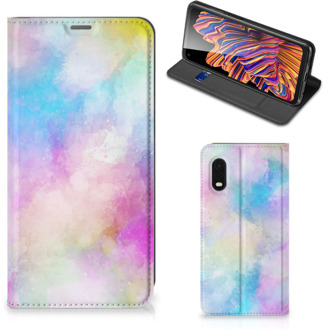 B2Ctelecom Bookcase Personaliseren Samsung Xcover Pro Telefoonhoesje Watercolor Light