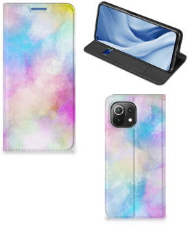 B2Ctelecom Bookcase Personaliseren Xiaomi Mi 11 Lite Telefoonhoesje Watercolor Light