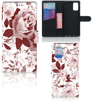 B2Ctelecom Bookcase Samsung Galaxy A02s Flip Cover Samsung M02s GSM Hoesje Watercolor Flowers