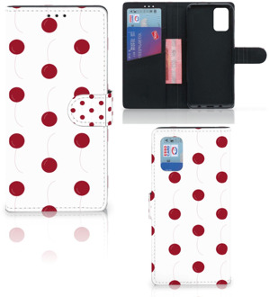 B2Ctelecom Bookcase Samsung Galaxy A02s Flip Cover Samsung M02s Hoesje Cherries