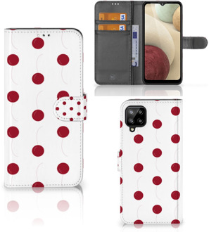 B2Ctelecom Bookcase Samsung Galaxy A12 Hoesje Cherries