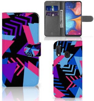 B2Ctelecom Bookcase Samsung Galaxy A20e Hoesje Funky Triangle