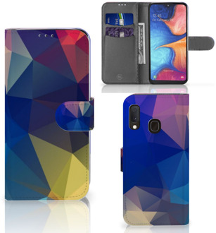 B2Ctelecom Bookcase Samsung Galaxy A20e Polygon Dark