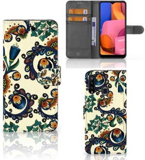 B2Ctelecom Bookcase Samsung Galaxy A20s Hoesje Barok Flower