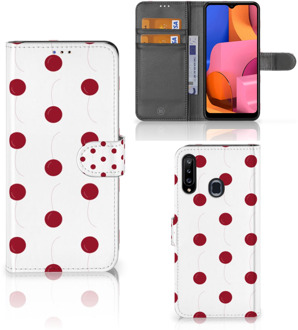 B2Ctelecom Bookcase Samsung Galaxy A20s Hoesje Cherries