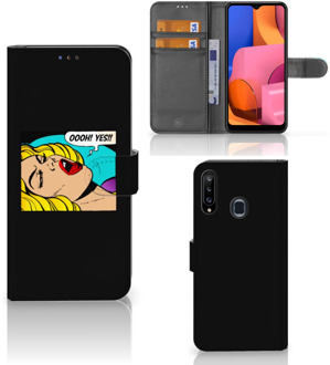 B2Ctelecom Bookcase Samsung Galaxy A20s Hoesje Popart Oh Yes