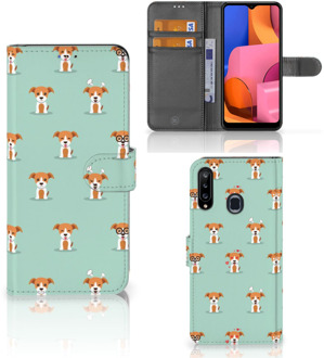 B2Ctelecom Bookcase Samsung Galaxy A20s Smartphone Hoesje Pups