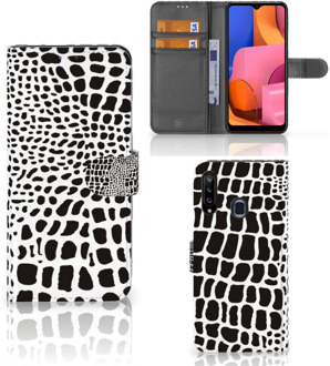 B2Ctelecom Bookcase Samsung Galaxy A20s Telefoon Hoesje Slangenprint