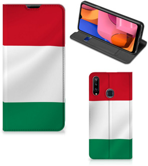 B2Ctelecom Bookcase Samsung Galaxy A20s Telefoonhoesje met Pasjeshouder Hongaarse Vlag