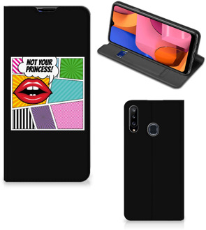 B2Ctelecom Bookcase Samsung Galaxy A20s Telefoonhoesje Popart Princess