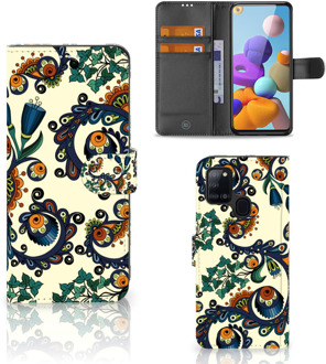 B2Ctelecom Bookcase Samsung Galaxy A21s Hoesje Barok Flower