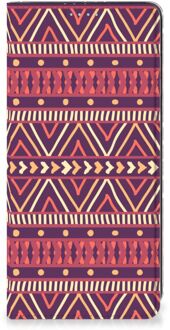 B2Ctelecom Bookcase Samsung Galaxy A21s Smart Cover Aztec Purple