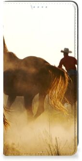 B2Ctelecom Bookcase Samsung Galaxy A21s Smart Cover Cowboy