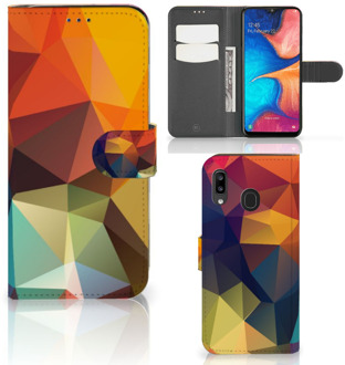 B2Ctelecom Bookcase Samsung Galaxy A30 Polygon Color