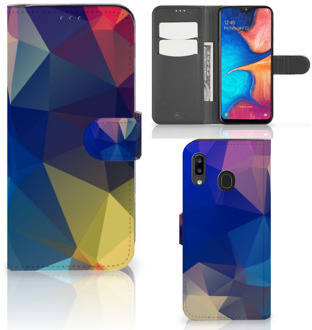 B2Ctelecom Bookcase Samsung Galaxy A30 Polygon Dark