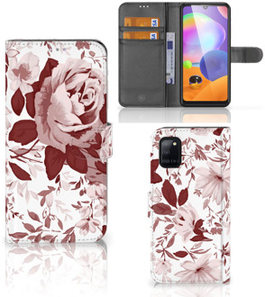 B2Ctelecom Bookcase Samsung Galaxy A31 GSM Hoesje Watercolor Flowers